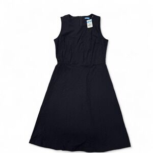 J. McLaughlin Black Honeycomb‎ Jacquard Sleeveless Flare Dress Womens Small NWT